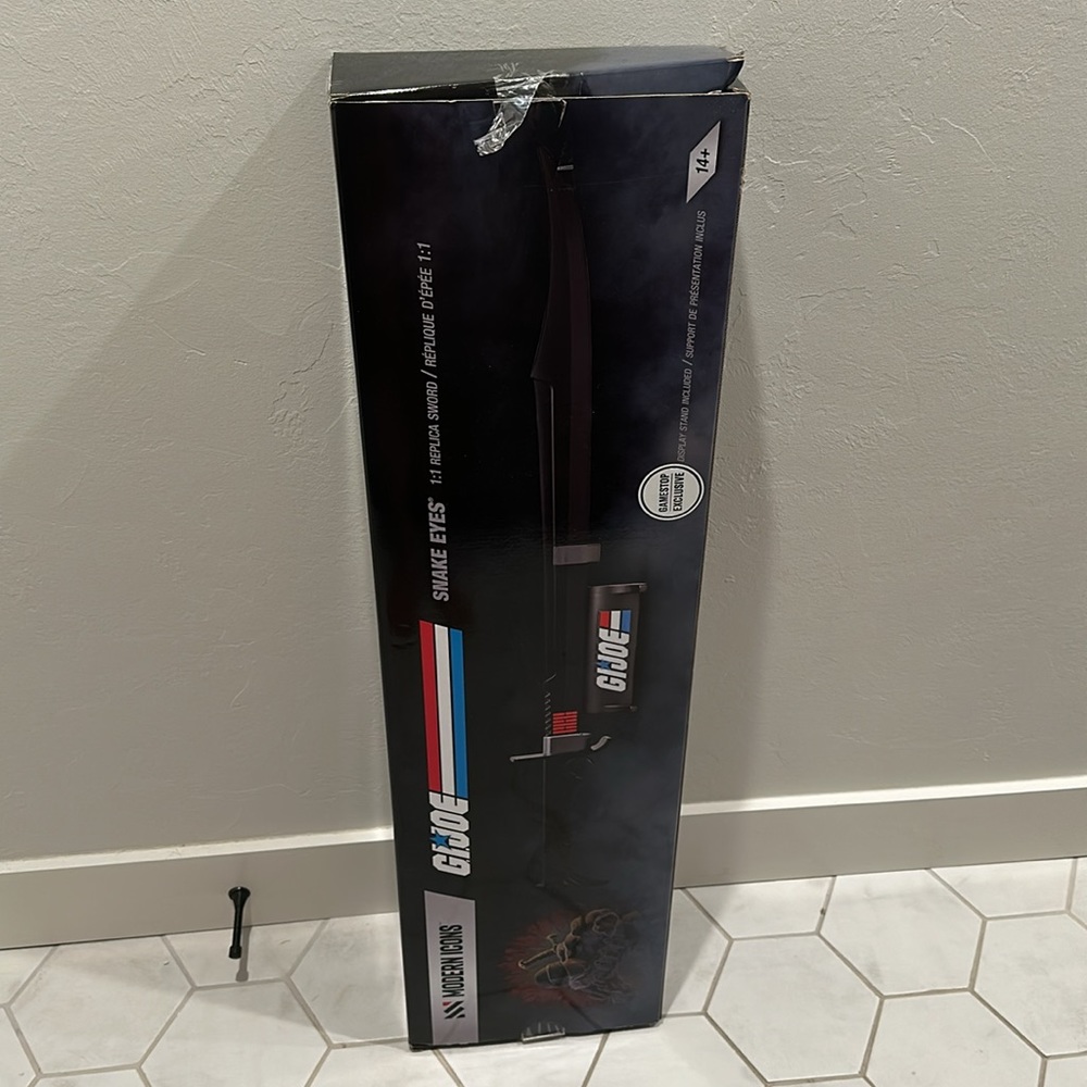 NEW GAMESTOP GI JOE BLADE Snake Eyes replica with real handle costume cosplay